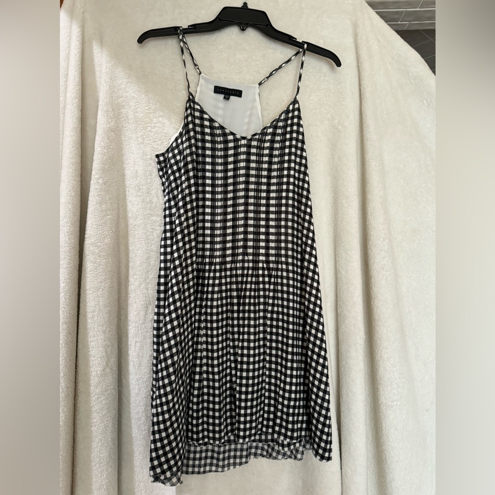 Sanctuary gingham baby doll dresss. Size M.